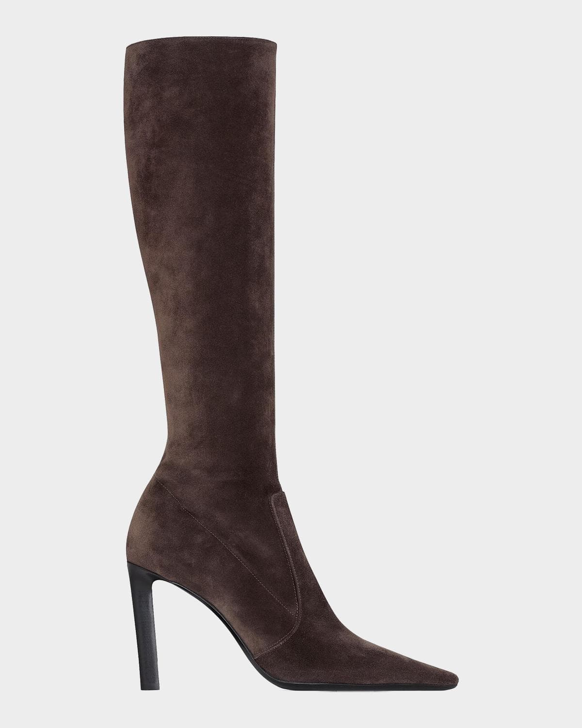 Saint Laurent 95mm Suede Knee-High Boots