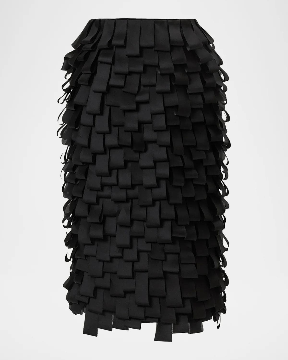 Carolina Herrera Silk Layered Pencil Skirt