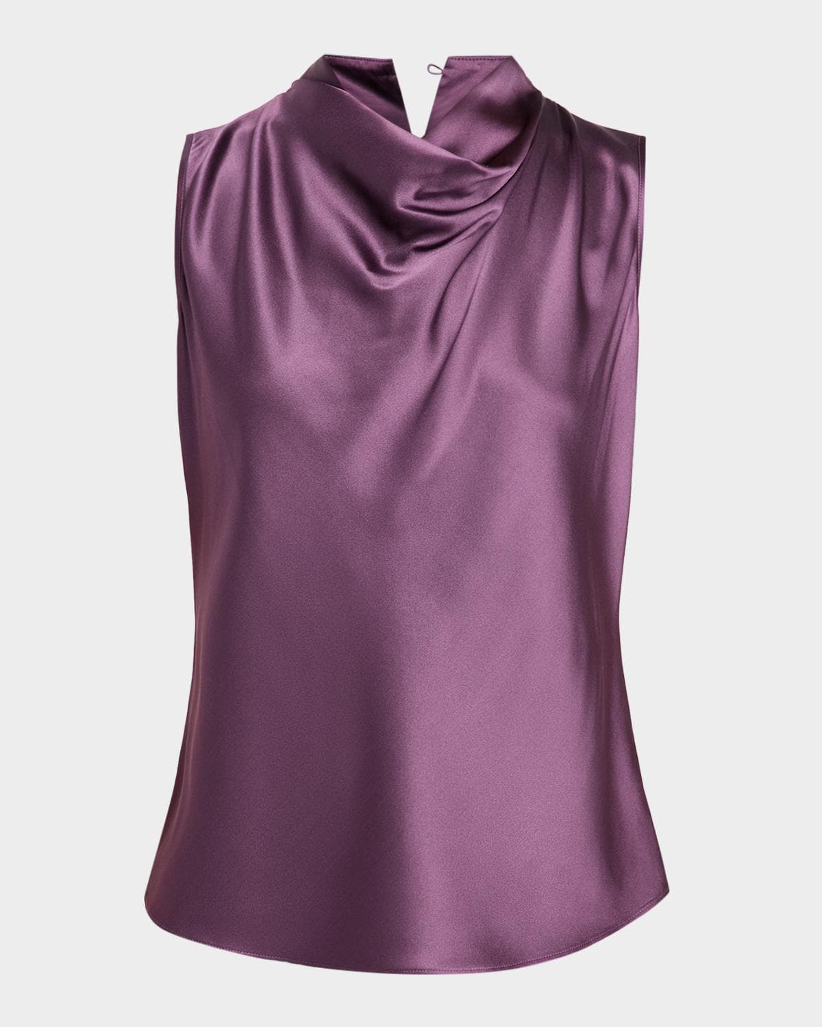 Veronica Beard Tam Silk-Blend Cowlneck Top