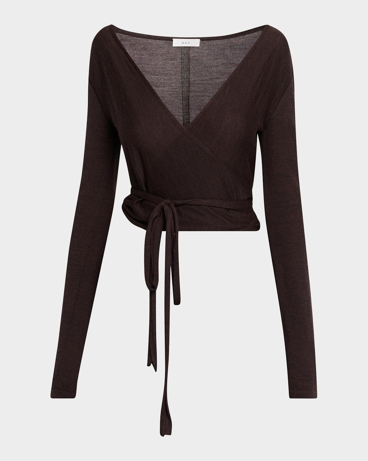 A.L.C. Emma Merino Wool Wrap Sweater