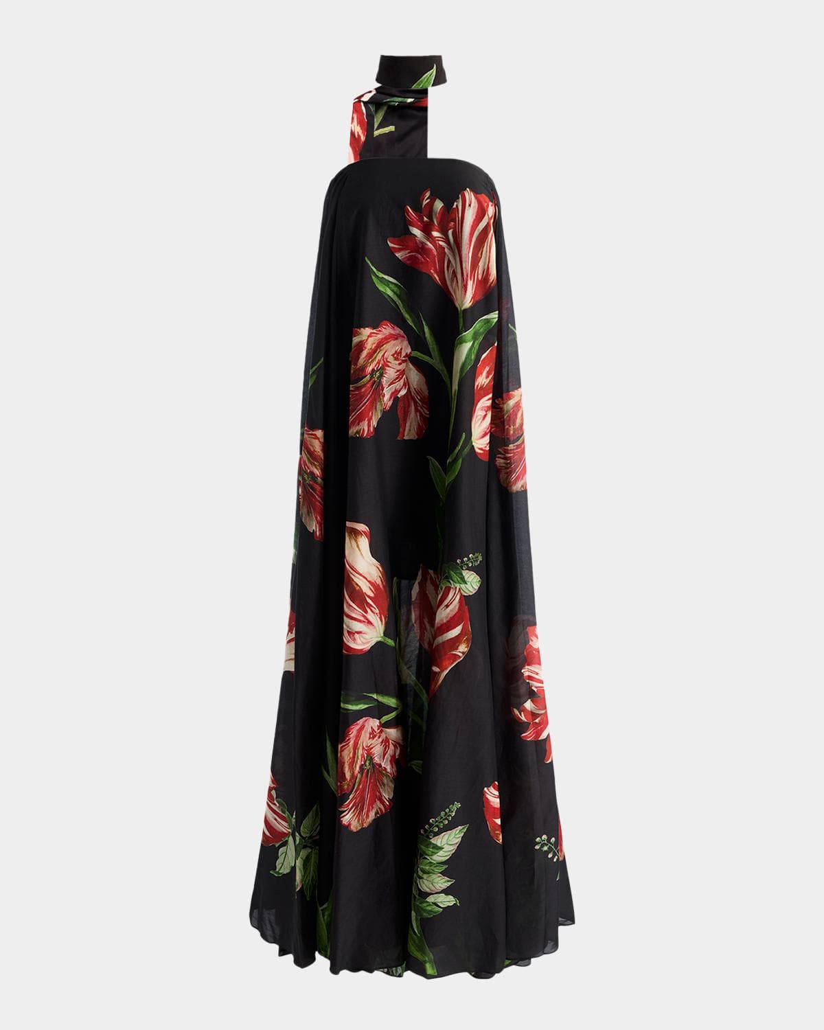 ALICE + OLIVIA Maricela Floral Scarf Maxi Dress