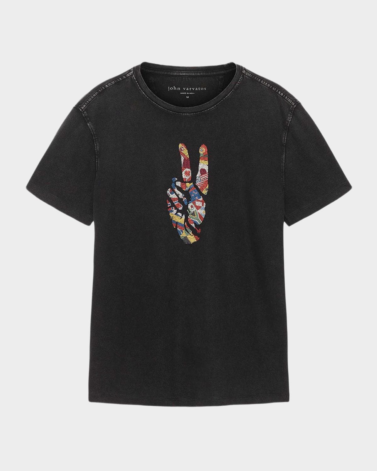 John Varvatos Men's Peace Sign Crewneck T-Shirt