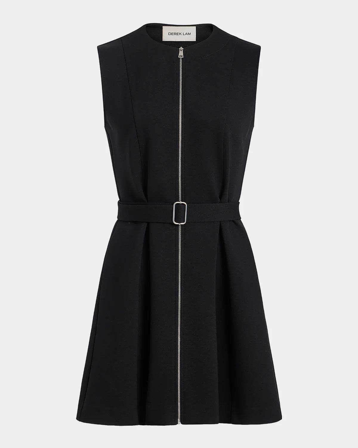 Derek Lam 10 Crosby Deeda Ponte Zip-Front Mini Dress