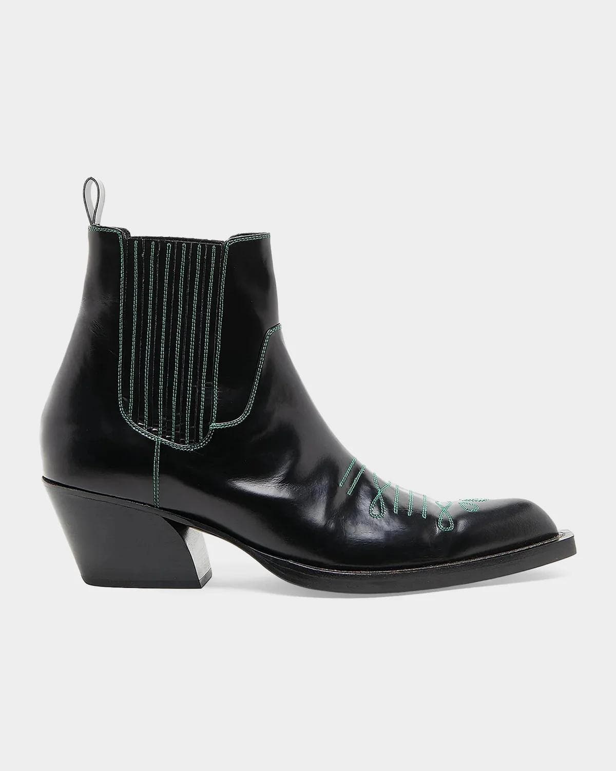 Marni Men's Polished Leather Western Chelsea Boots