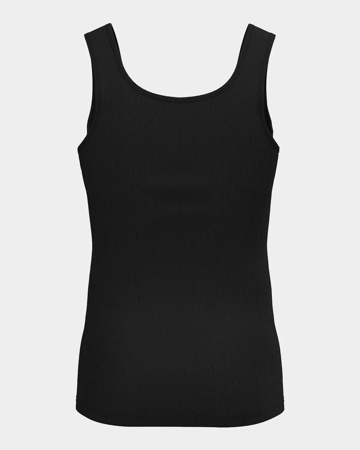 Versace Logo Rib-Knit Cotton Tank