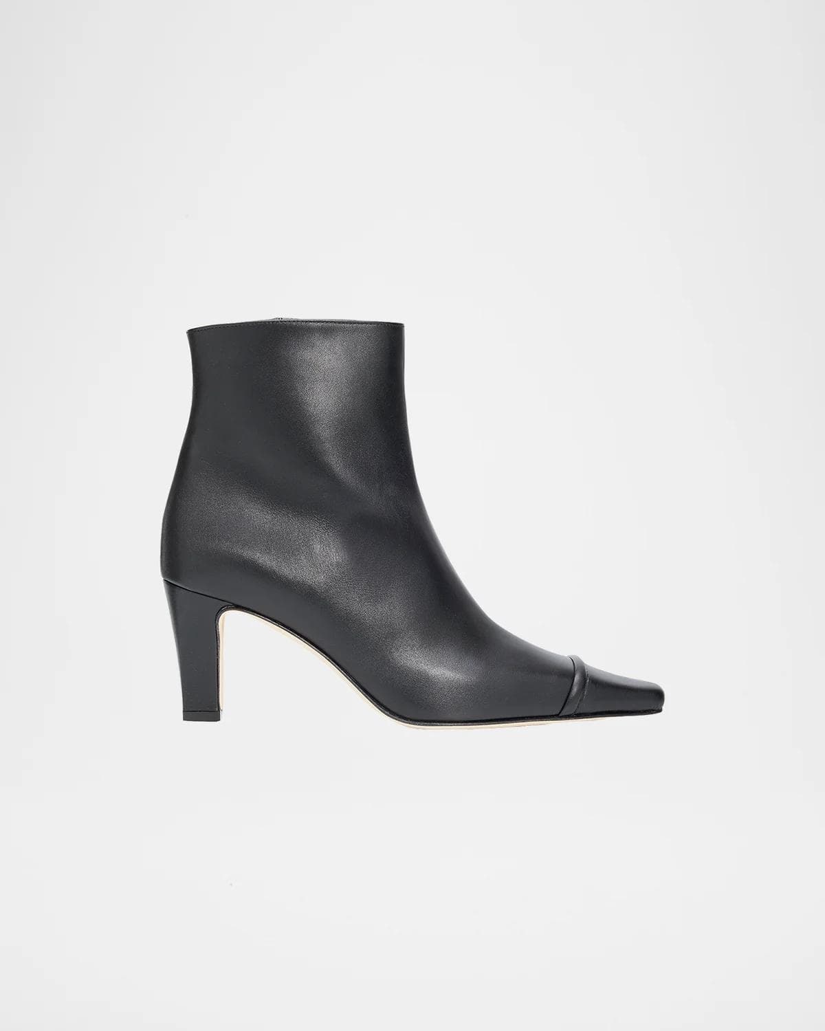 Manolo Blahnik Vivecal Leather Ankle Boots