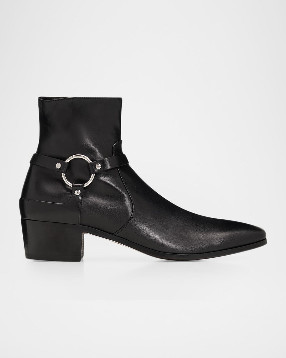 TOM FORD Men's Leather Zipped Ankle Boots