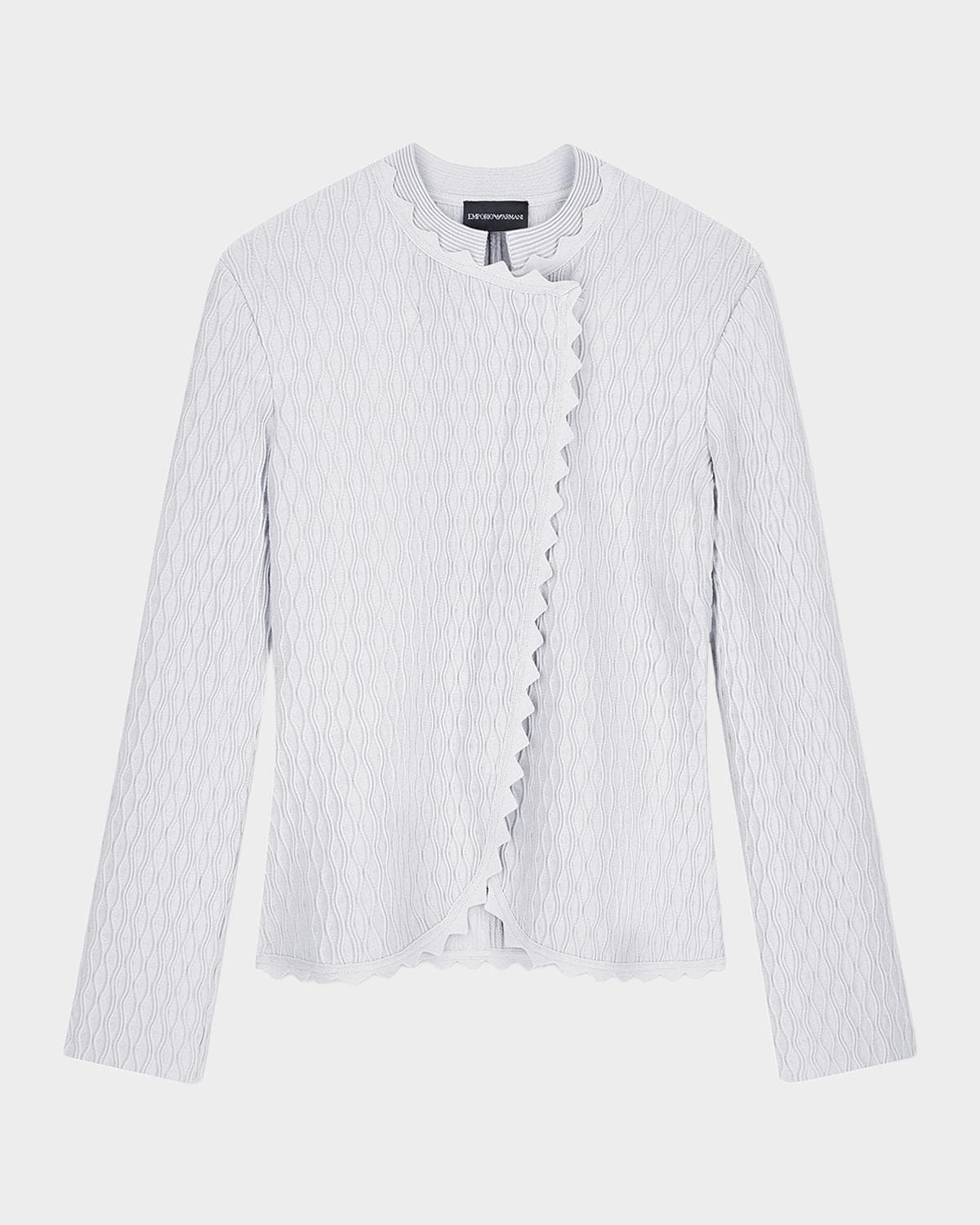 Emporio Armani Wavy Textured Double Ottoman Blazer