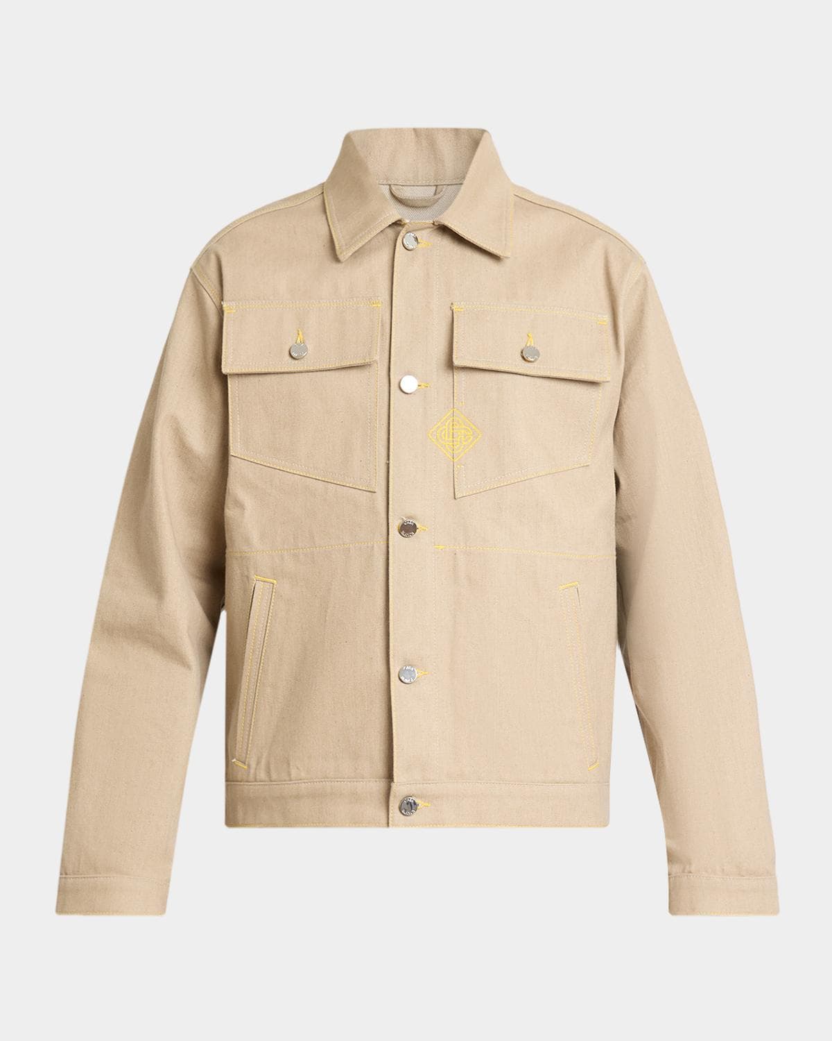 Casablanca Men's Canvas Trucker Jacket