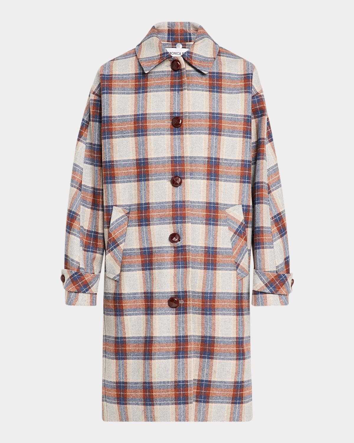 Veronica Beard Laurent Plaid Dickey Coat