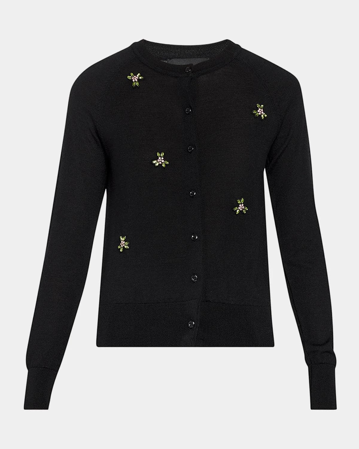 Simone Rocha Floral Embellished Cardigan