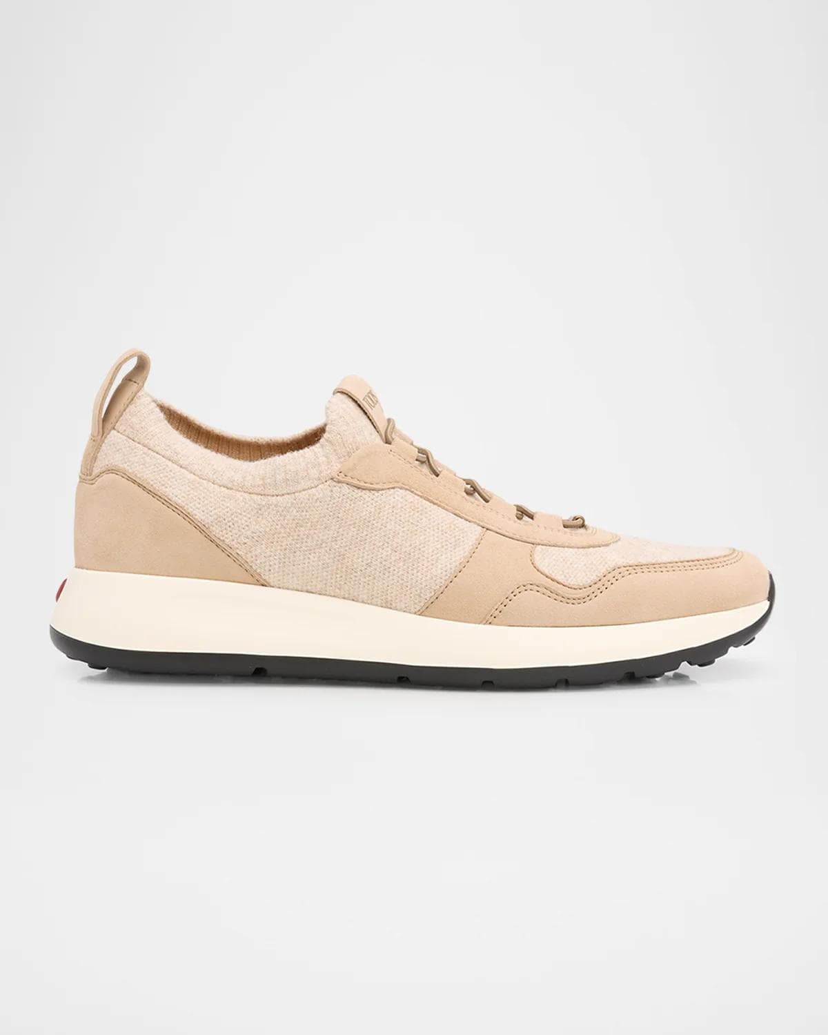 Tod's Sportiva Knit Suede Sneakers