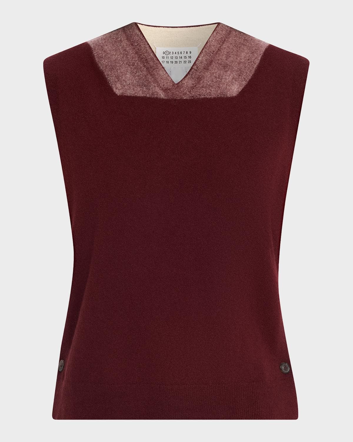 MM6 Maison Margiela Fused Wool Knit Vest