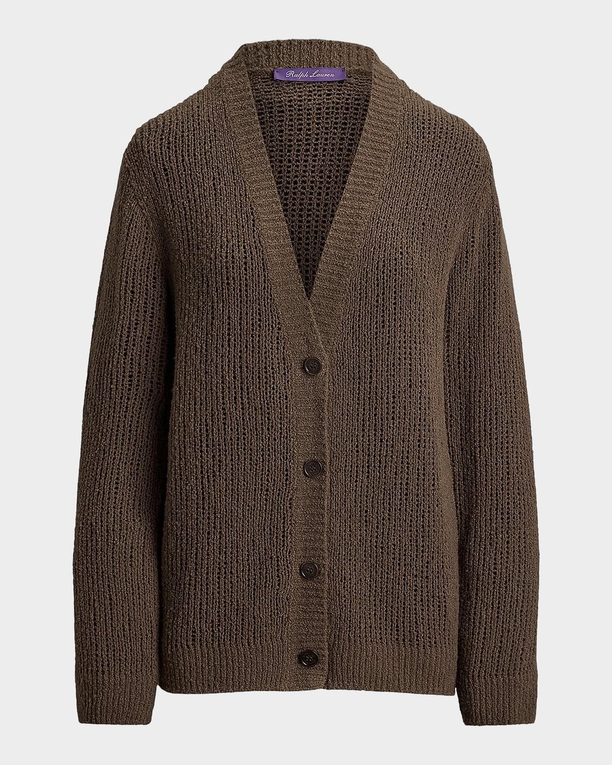 Ralph Lauren Collection Bouclé Cashmere-Blend Cardigan