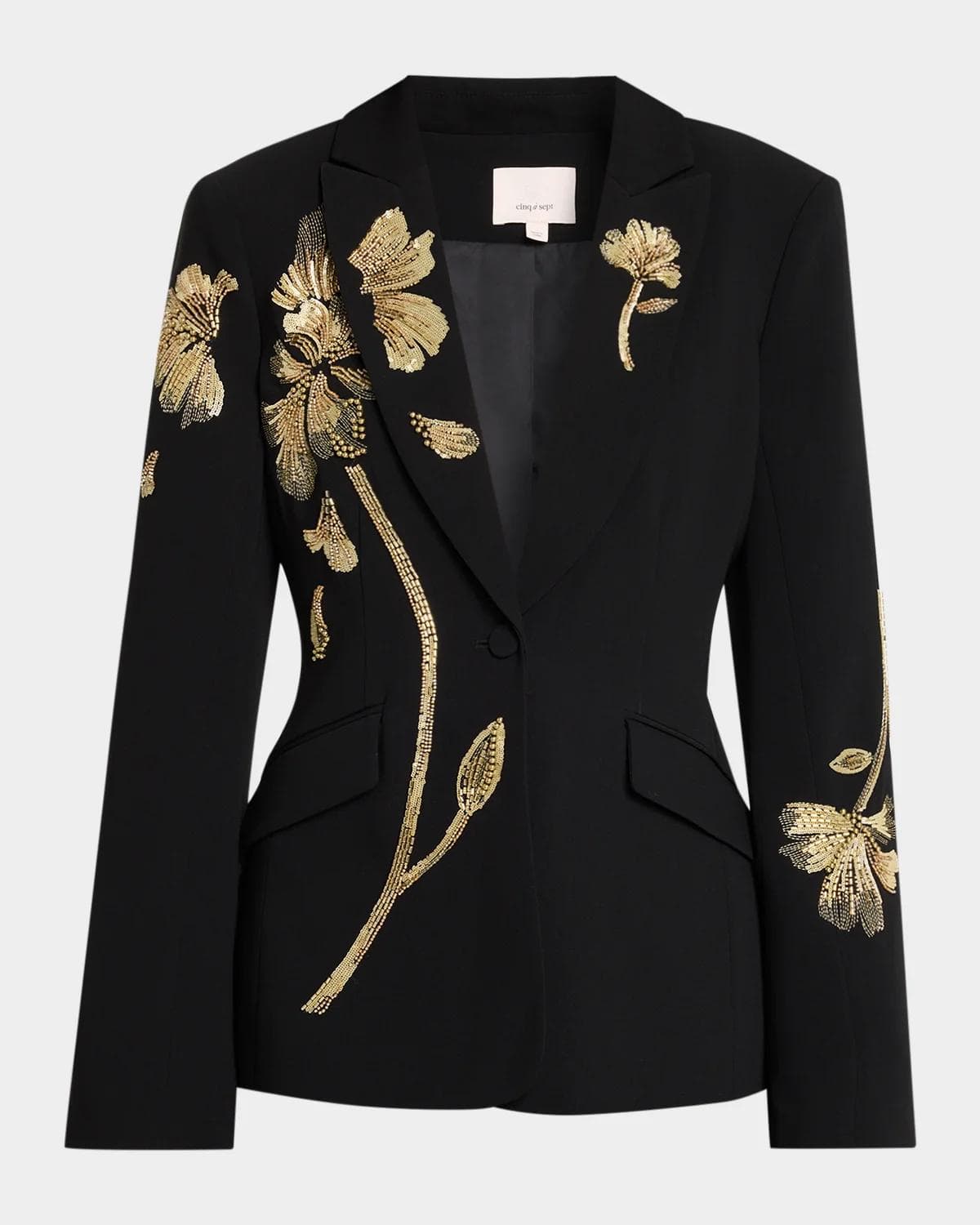 Cinq à Sept Gilded Peony Tailored Blazer