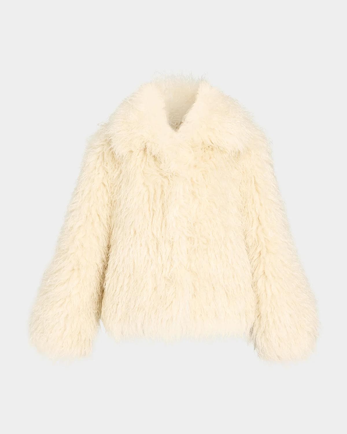 Cinq à Sept Curly Faux Fur Jacket