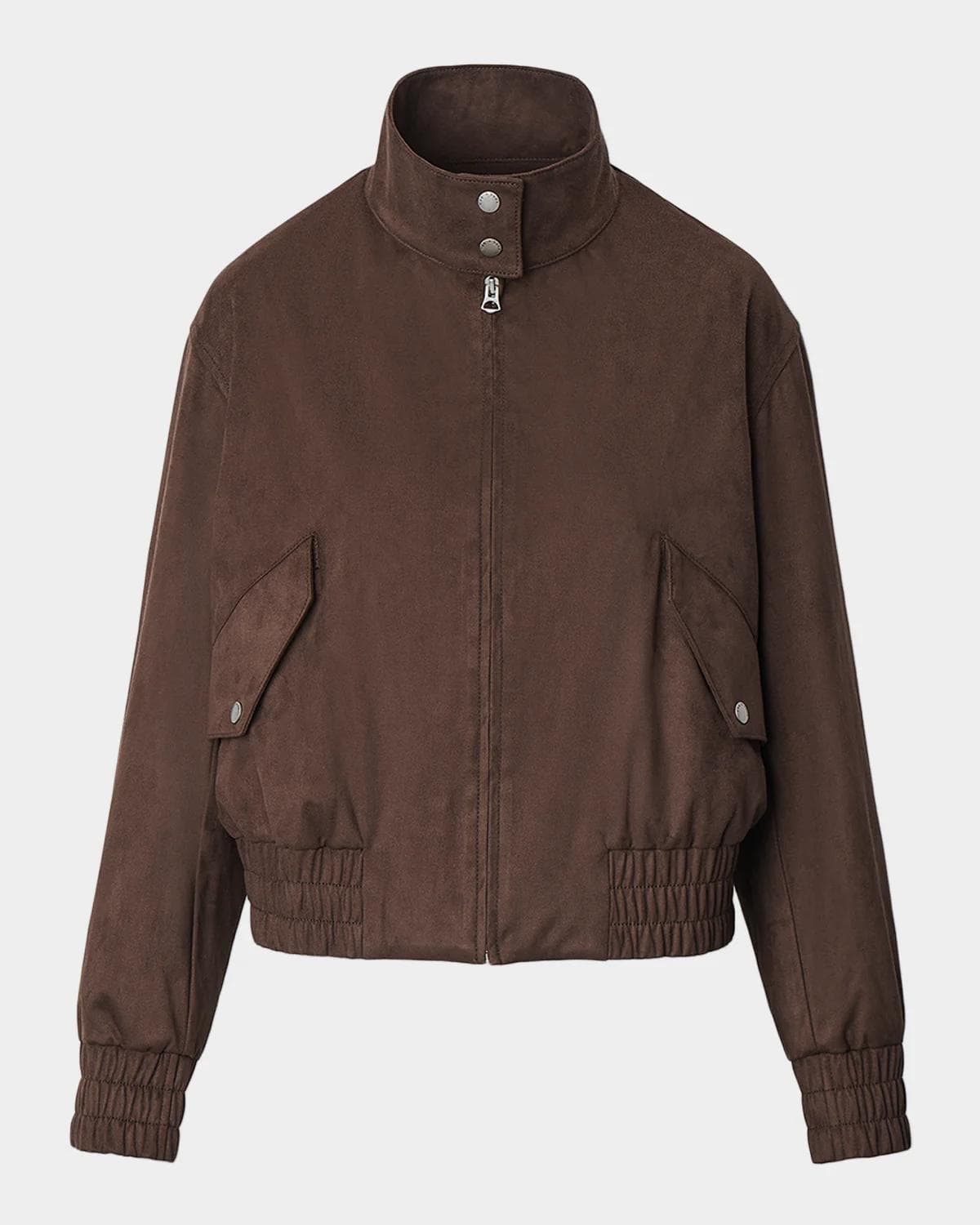 rag & bone Eliza Faux-Suede Bomber Jacket