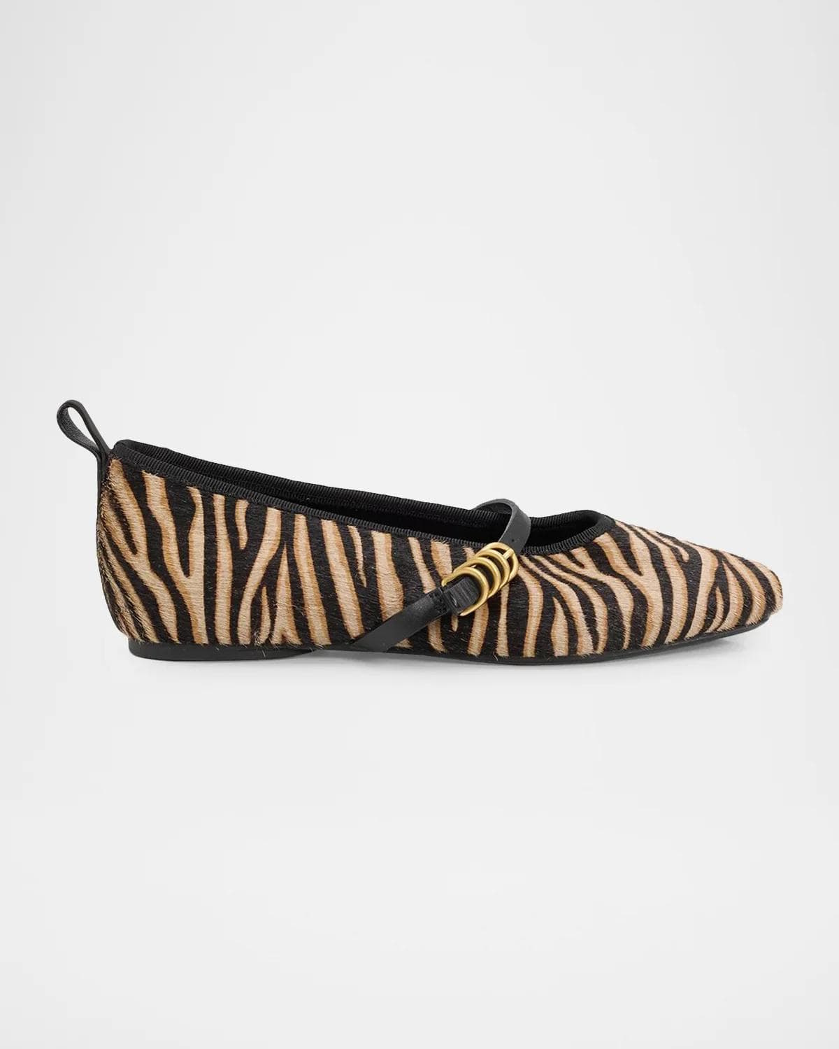 rag & bone Spire Zebra Calf Hair Mary Jane Ballerina Flats