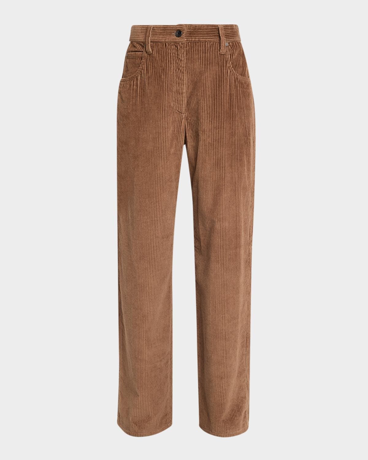 Brunello Cucinelli Cotton Corduroy Straight-Leg Pants