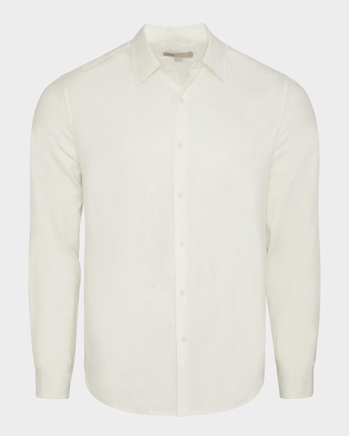 Onia Men's Stretch Linen Button-Down Shirt