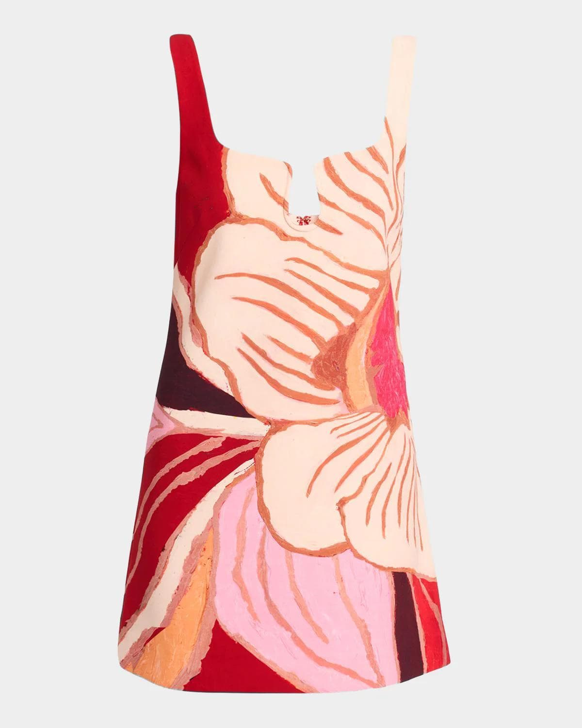 Acler Femme Fatale Llewellyn Floral Linen-Blend Mini Dress