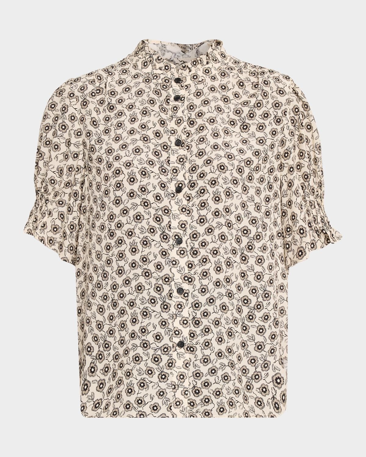 rag & bone Dakota Floral Silk-Blend Shirt