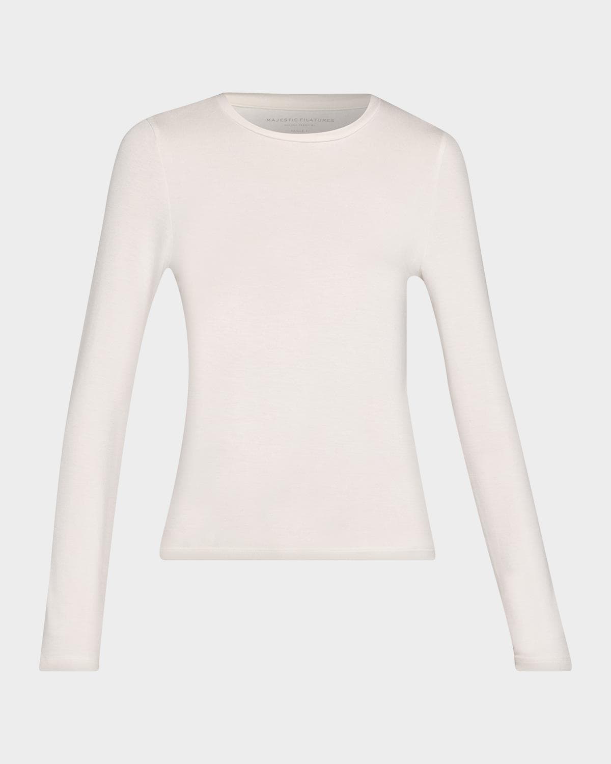 Majestic Filatures Soft Touch Long-Sleeve Crewneck