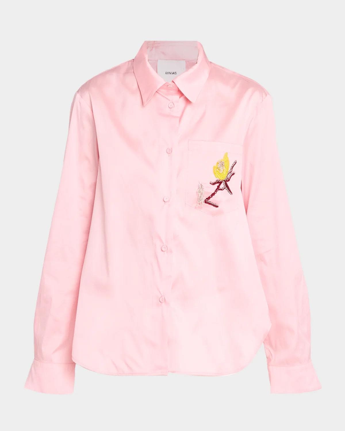 AKNVAS Corey Embroidered Long-Sleeve Shirt
