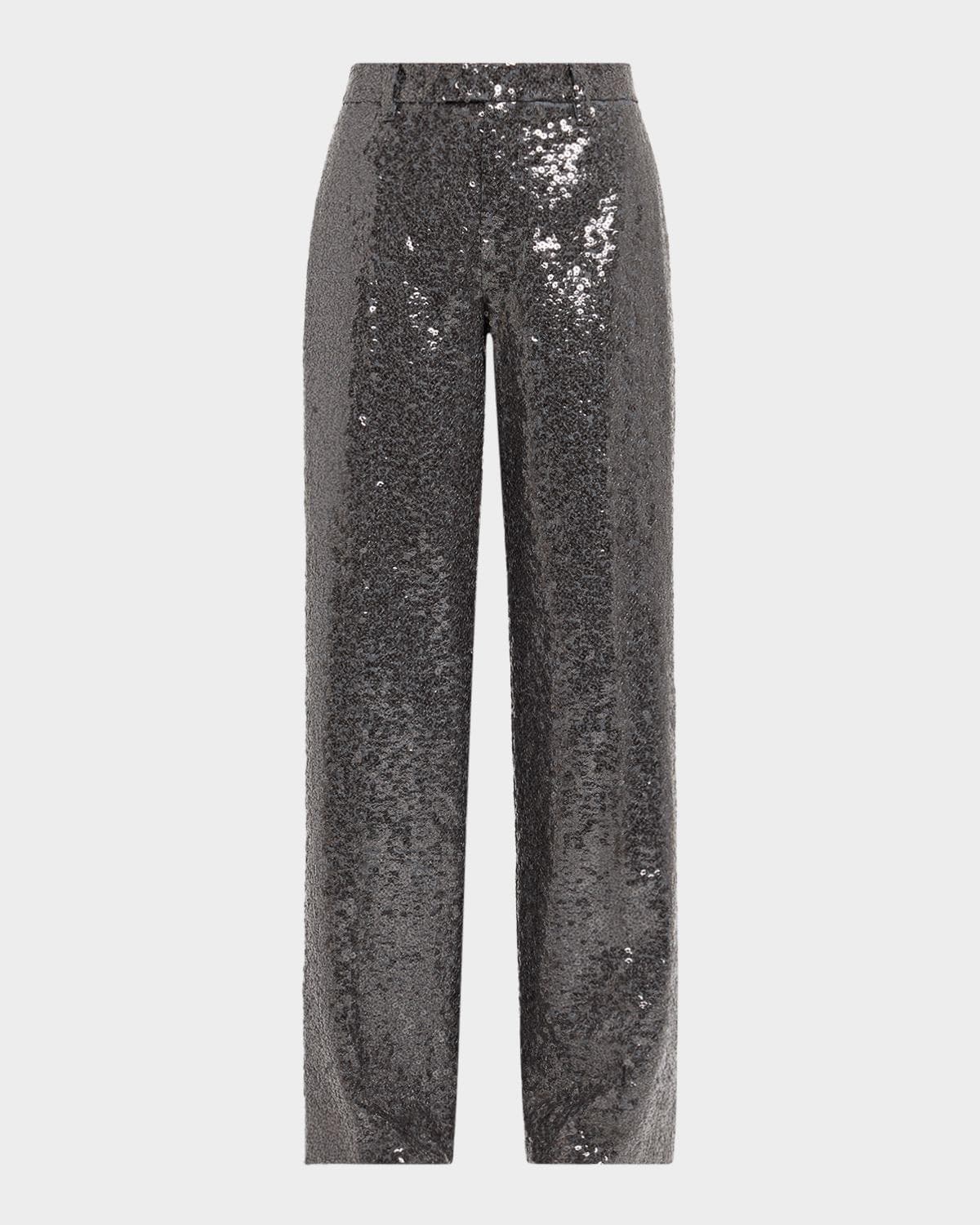 Brunello Cucinelli Sequin Embellished Wide-Leg Pants