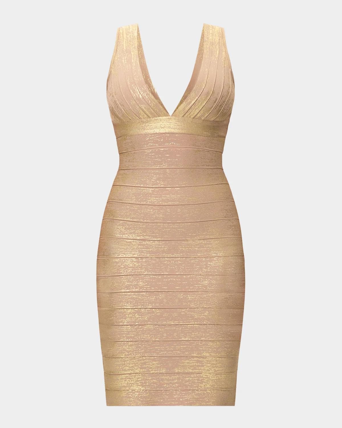 Hervé Léger The Metallic Bandage Mini Dress