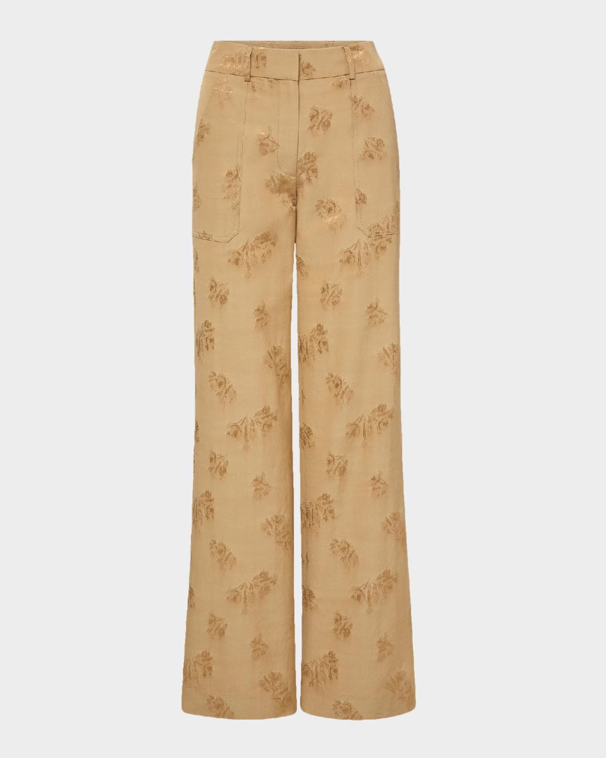 Veronica Beard Cole Floral Wide-Leg Pants