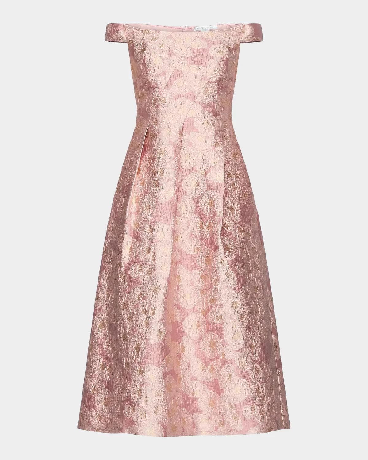 Kay Unger New York Alina Floral Jacquard Tea-Length Cocktail Dress