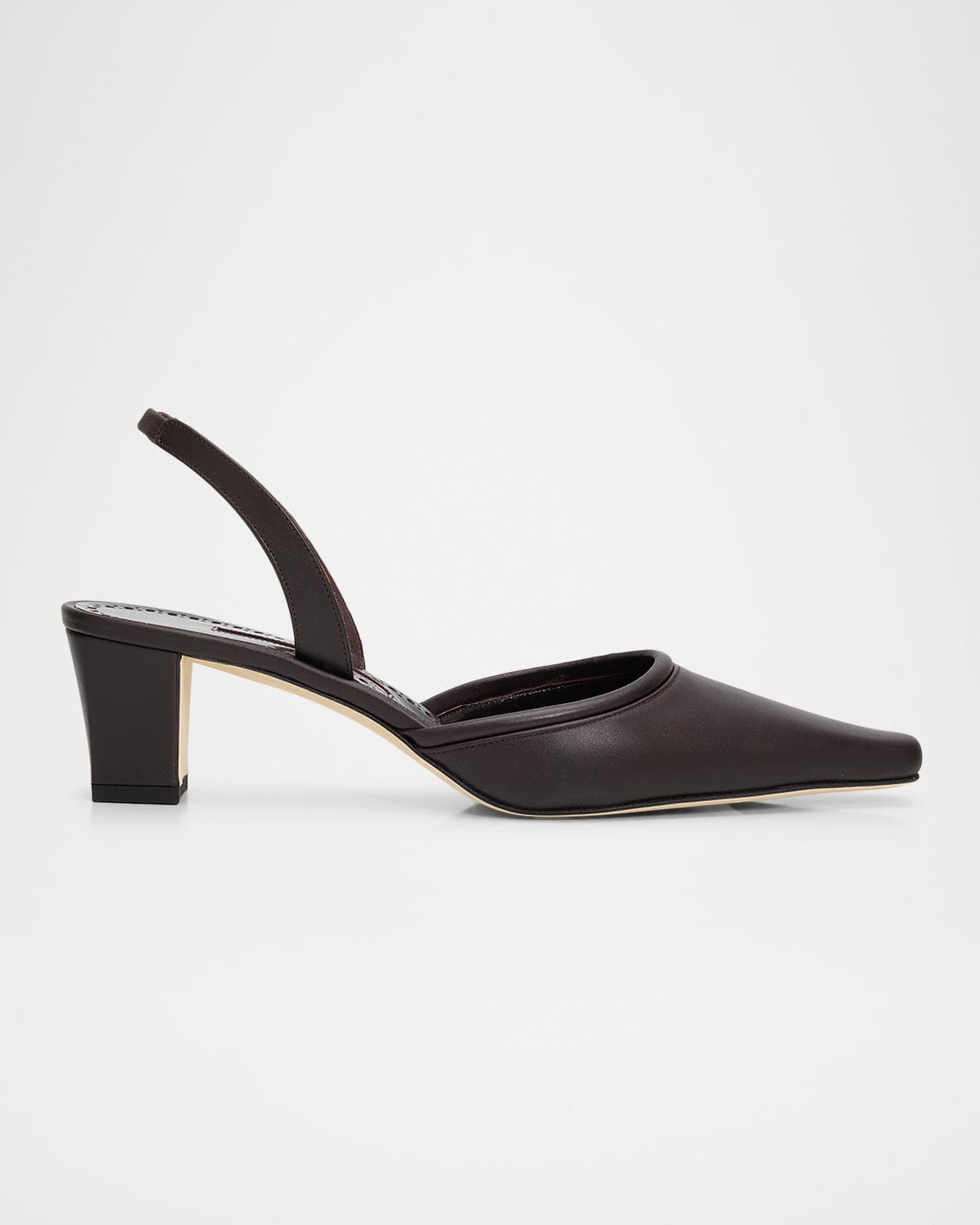 Manolo Blahnik 50mm Vendona Leather Slingback Pumps