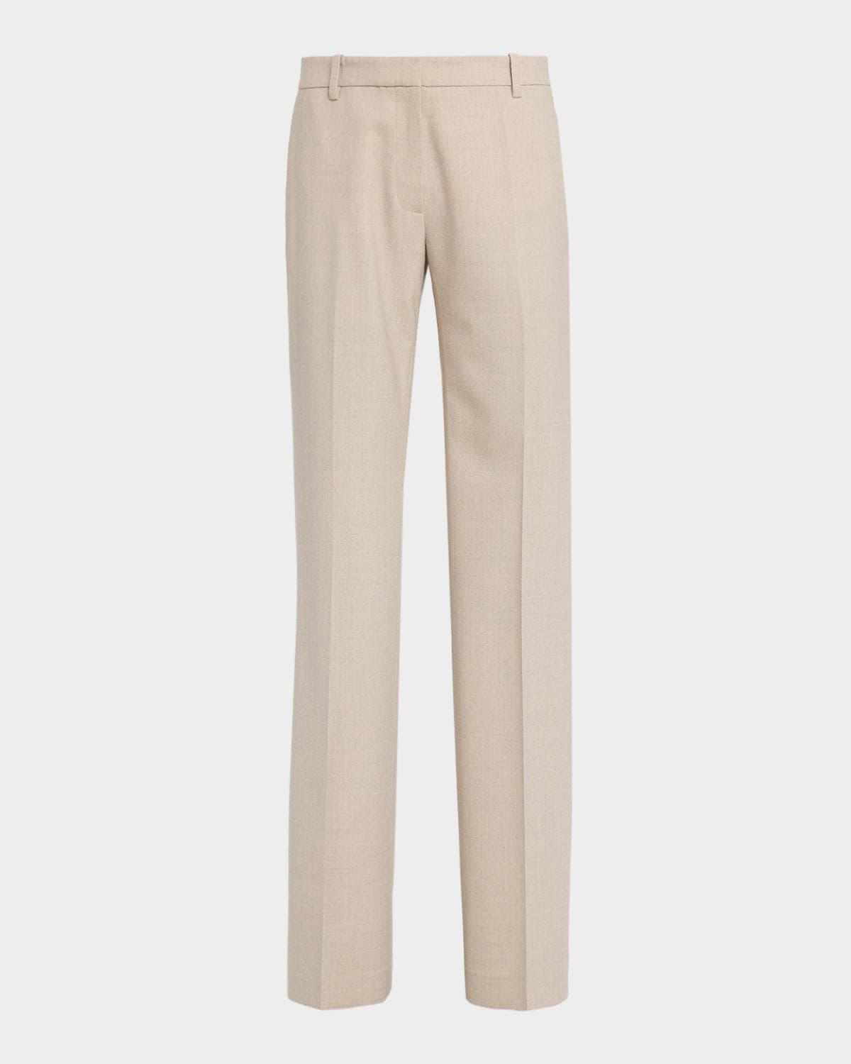 Lafayette 148 New York Greene Straight-Leg Stretch Wool Pants