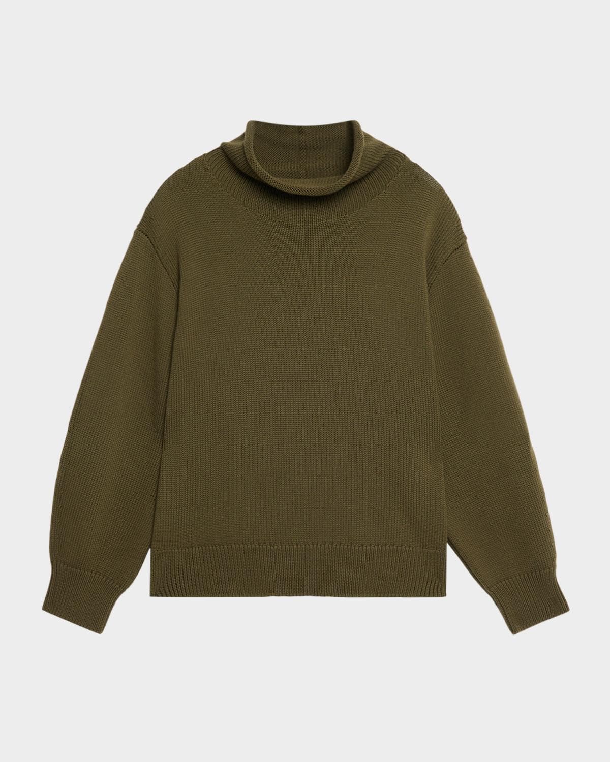 Lafayette 148 New York Oversized Funnel-Neck Wool Sweater