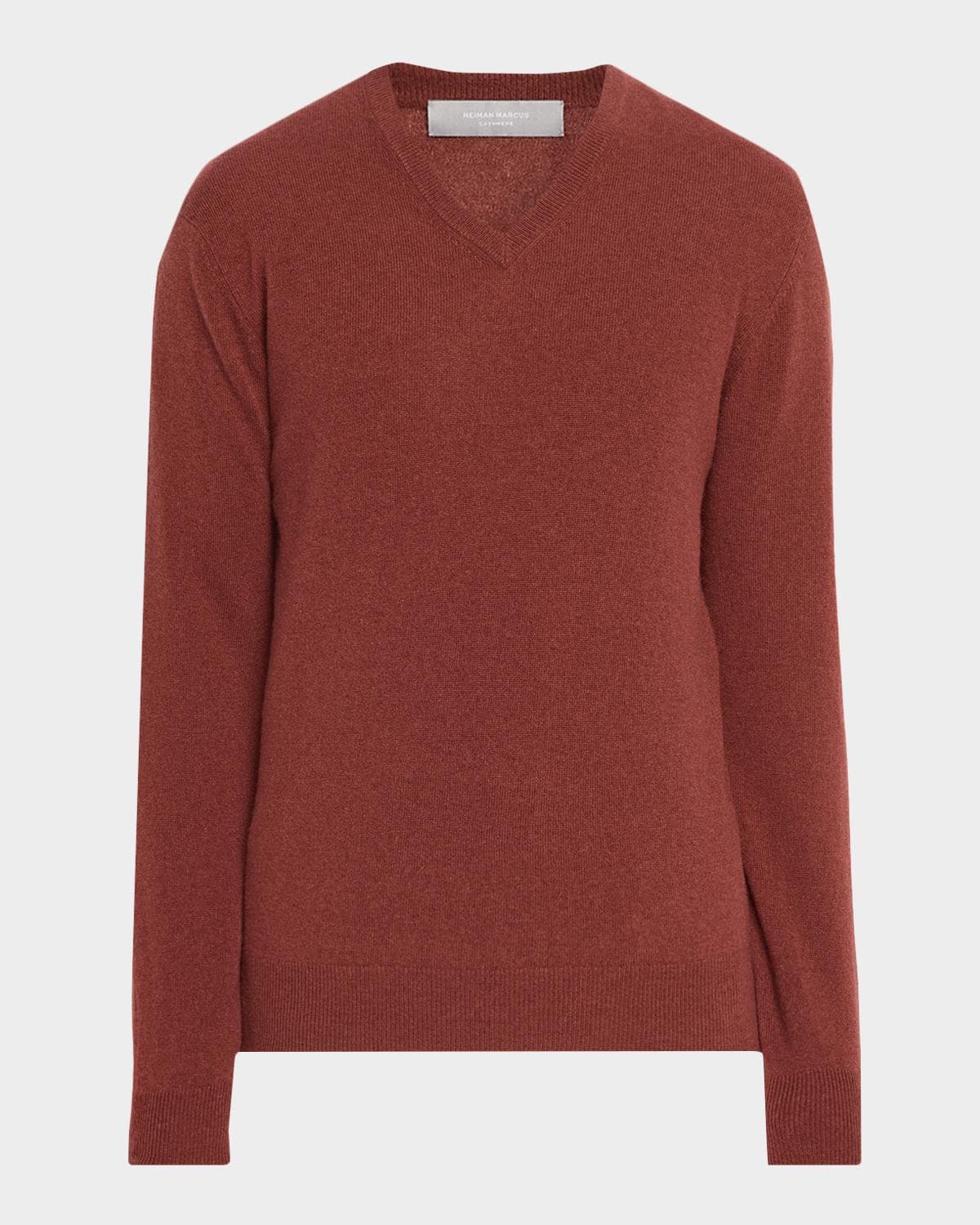 Neiman Marcus Cashmere Collection Men's Cashmere V-Neck Sweater