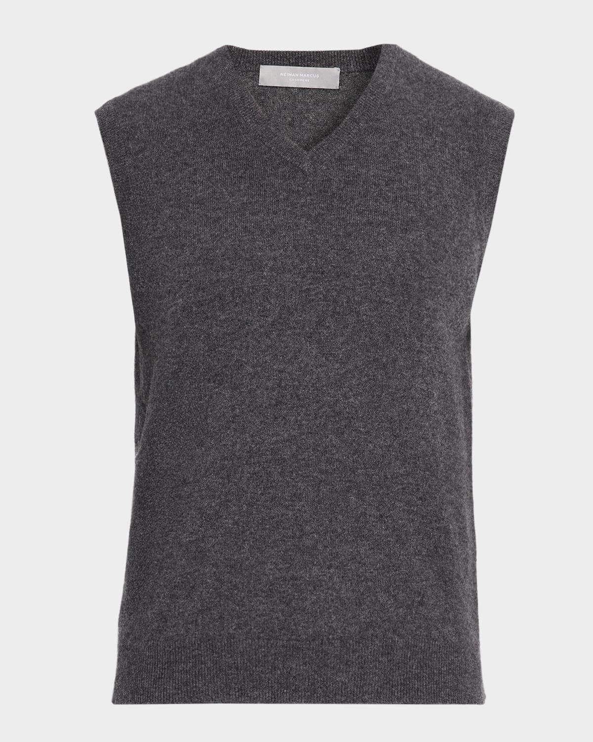Neiman Marcus Cashmere Collection Men's Cashmere Jersey Knit Vest