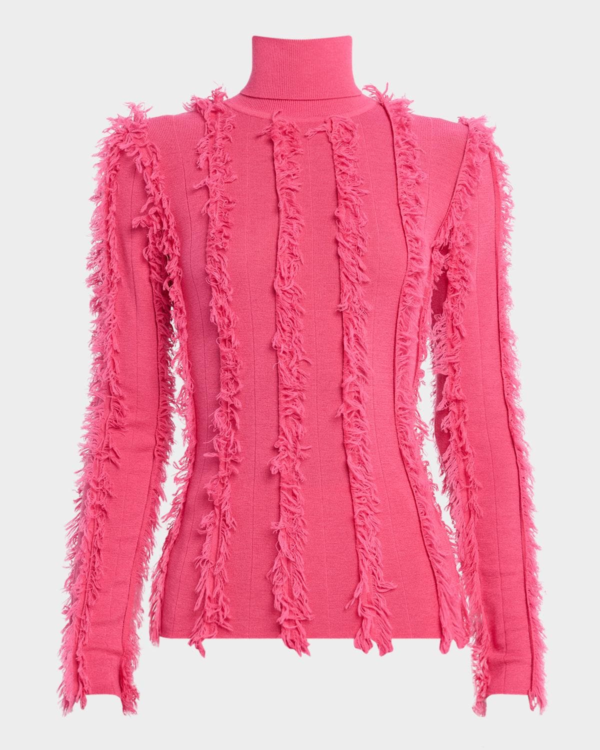 ZANKOV Nico Shredded Turtleneck Sweater