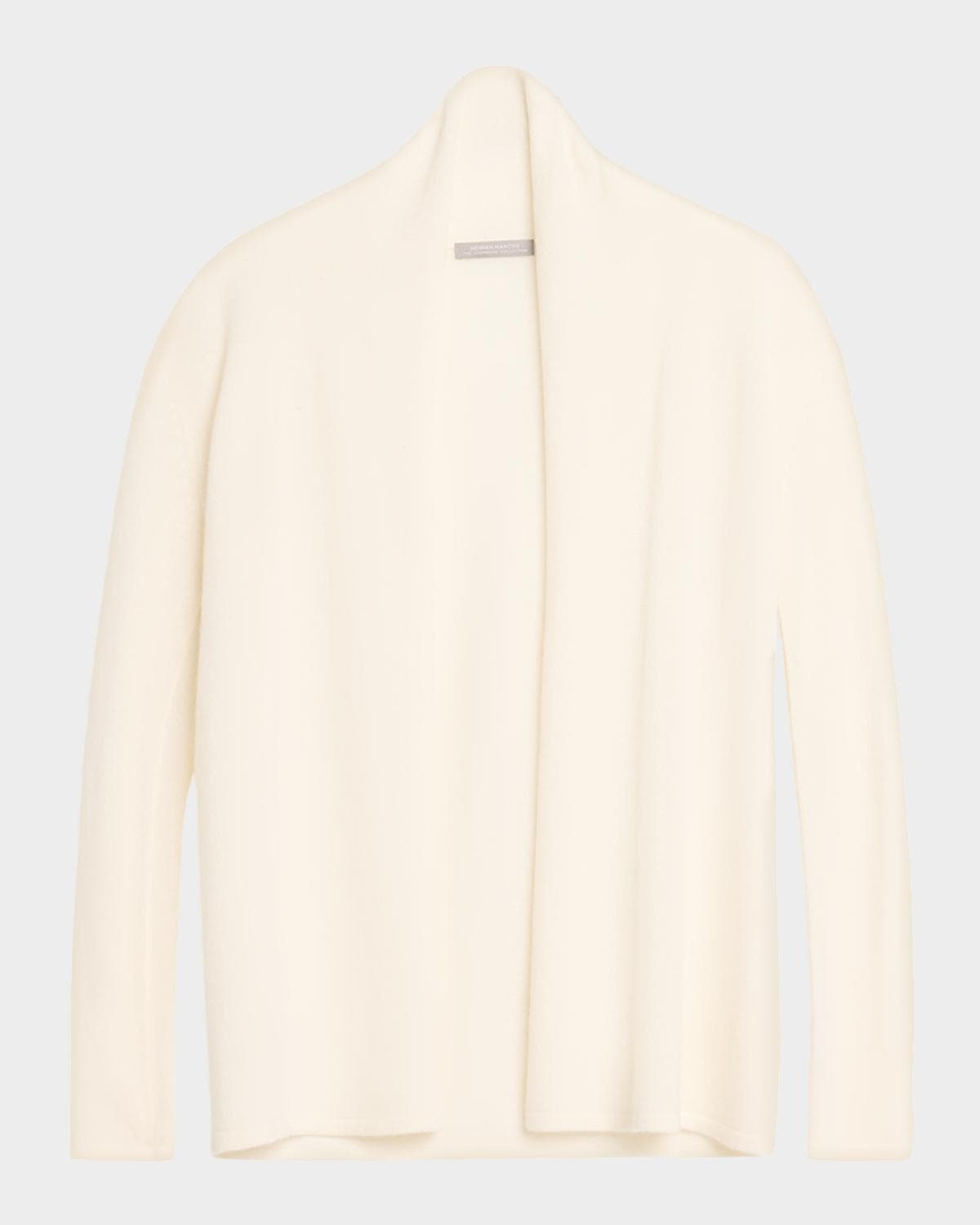 Neiman Marcus Cashmere Collection Open-Front Cashmere Cardigan