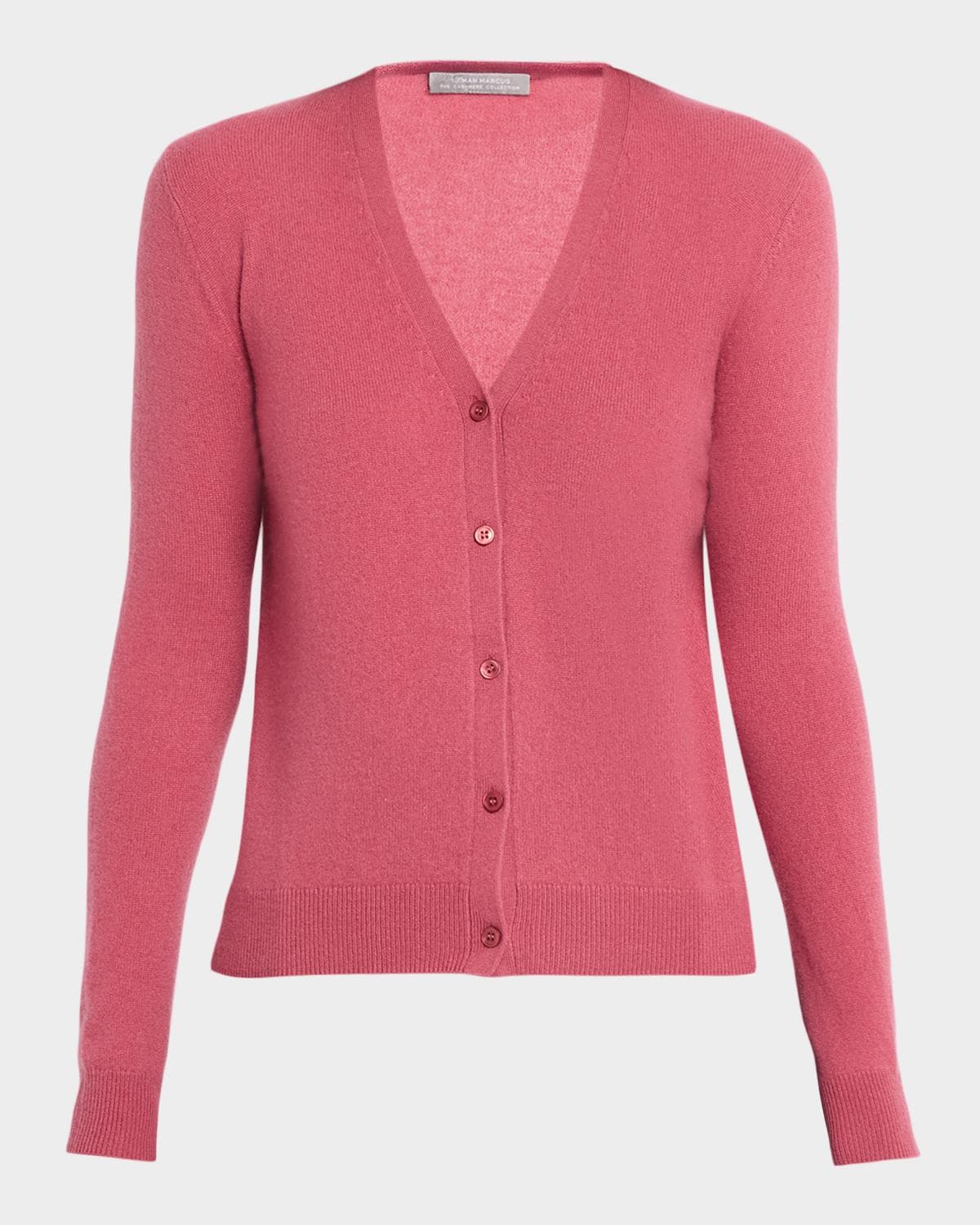 Neiman Marcus Cashmere Collection Cashmere V-Neck Cardigan