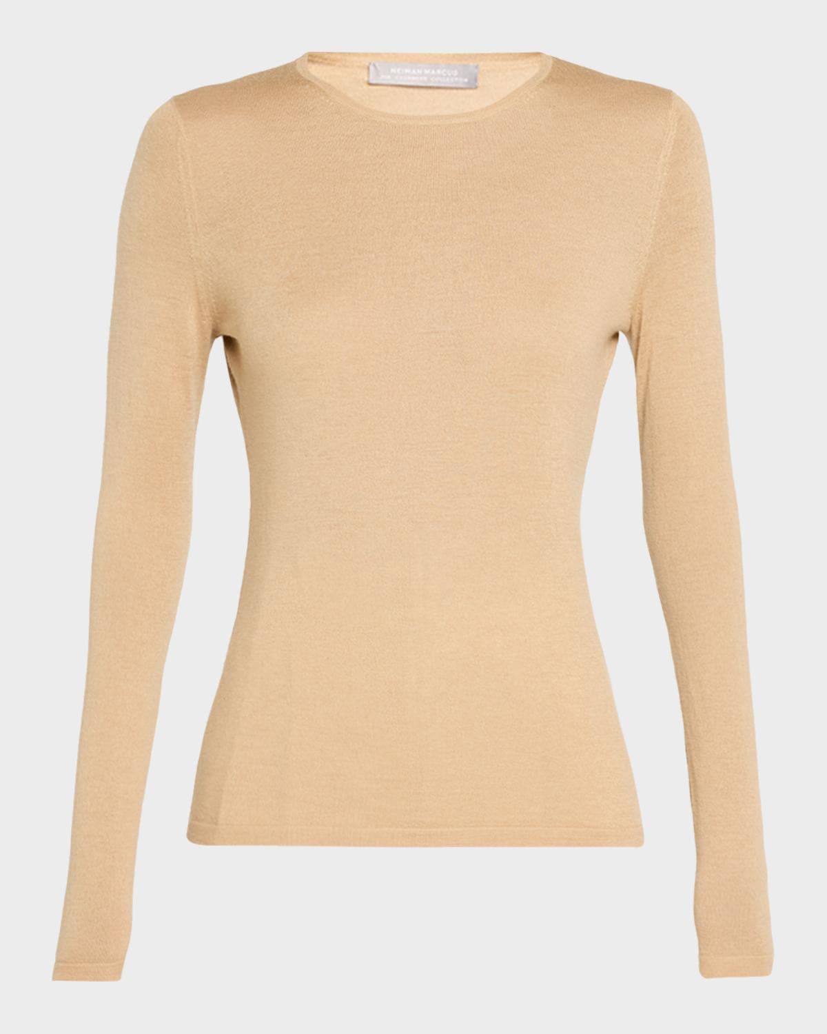 Neiman Marcus Cashmere Collection Superfine Cashmere Crewneck Sweater