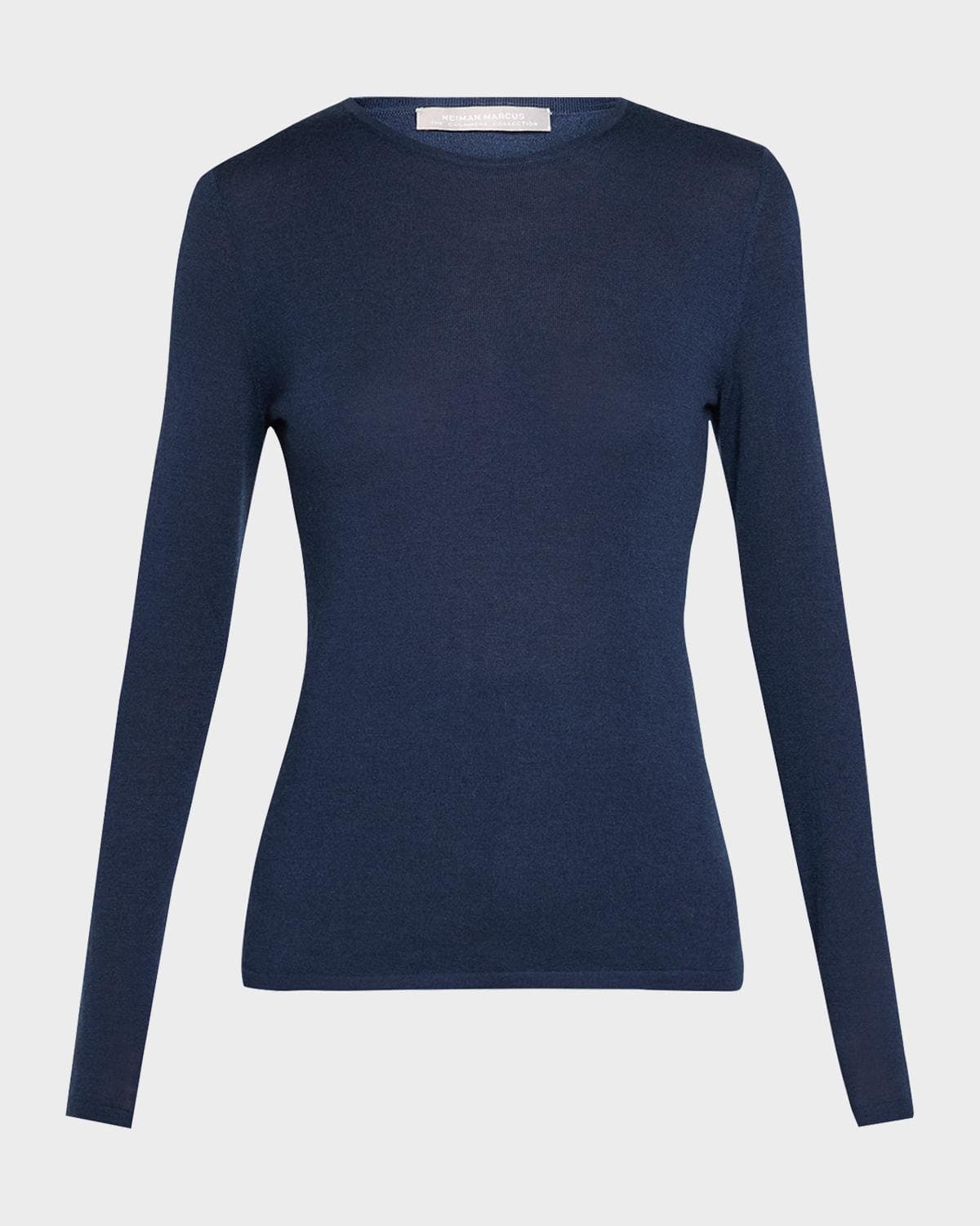 Neiman Marcus Cashmere Collection Superfine Cashmere Crewneck Sweater