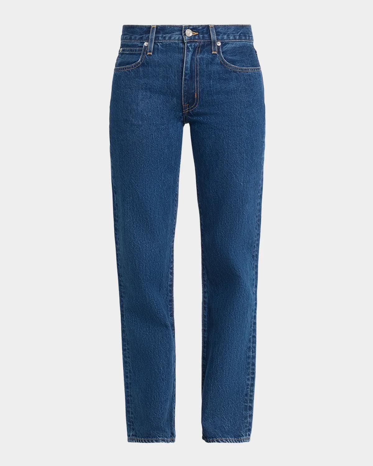 SLVRLAKE Chloe Low-Rise Straight-Leg Jeans