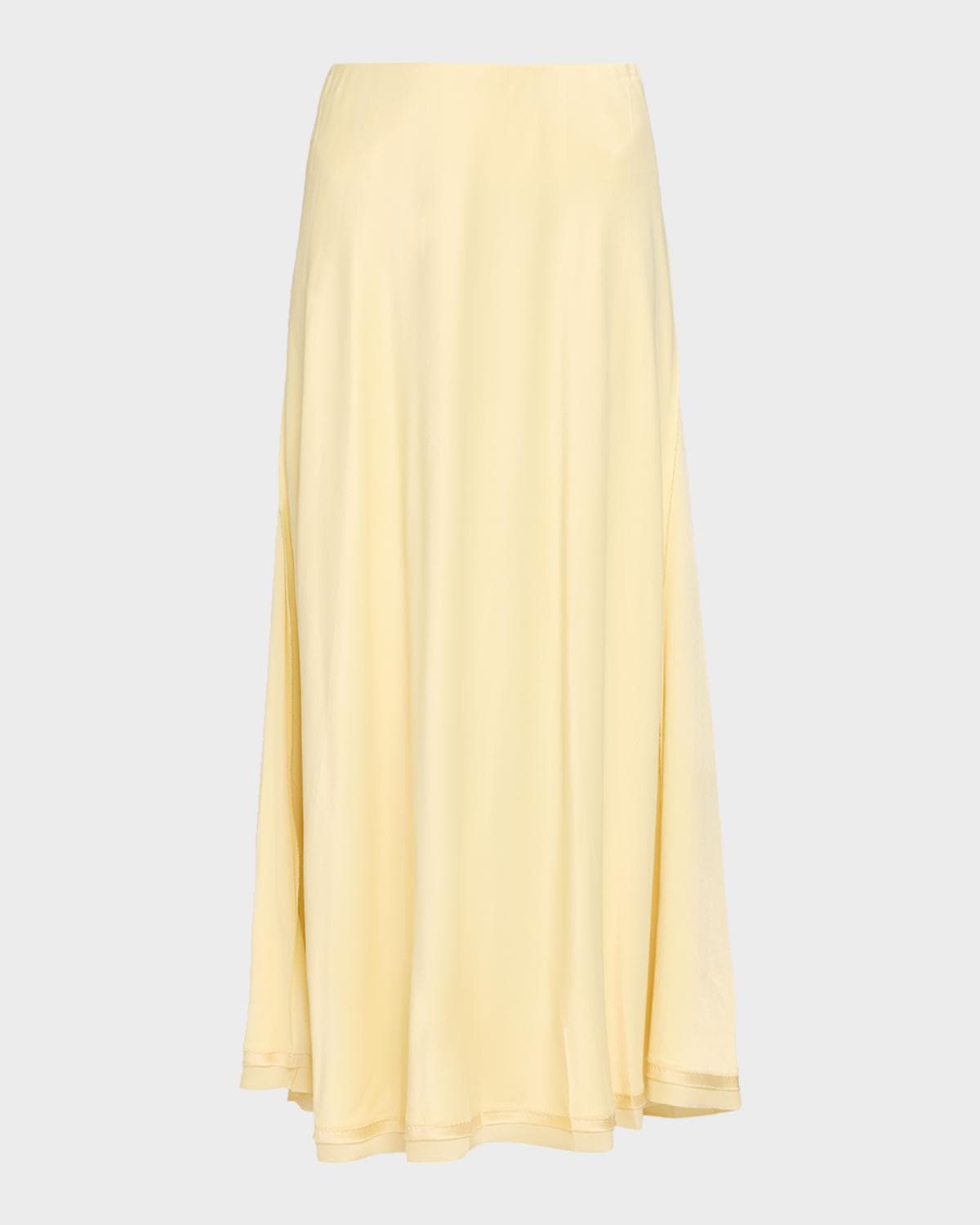 Vince Pleated Midi Skirt