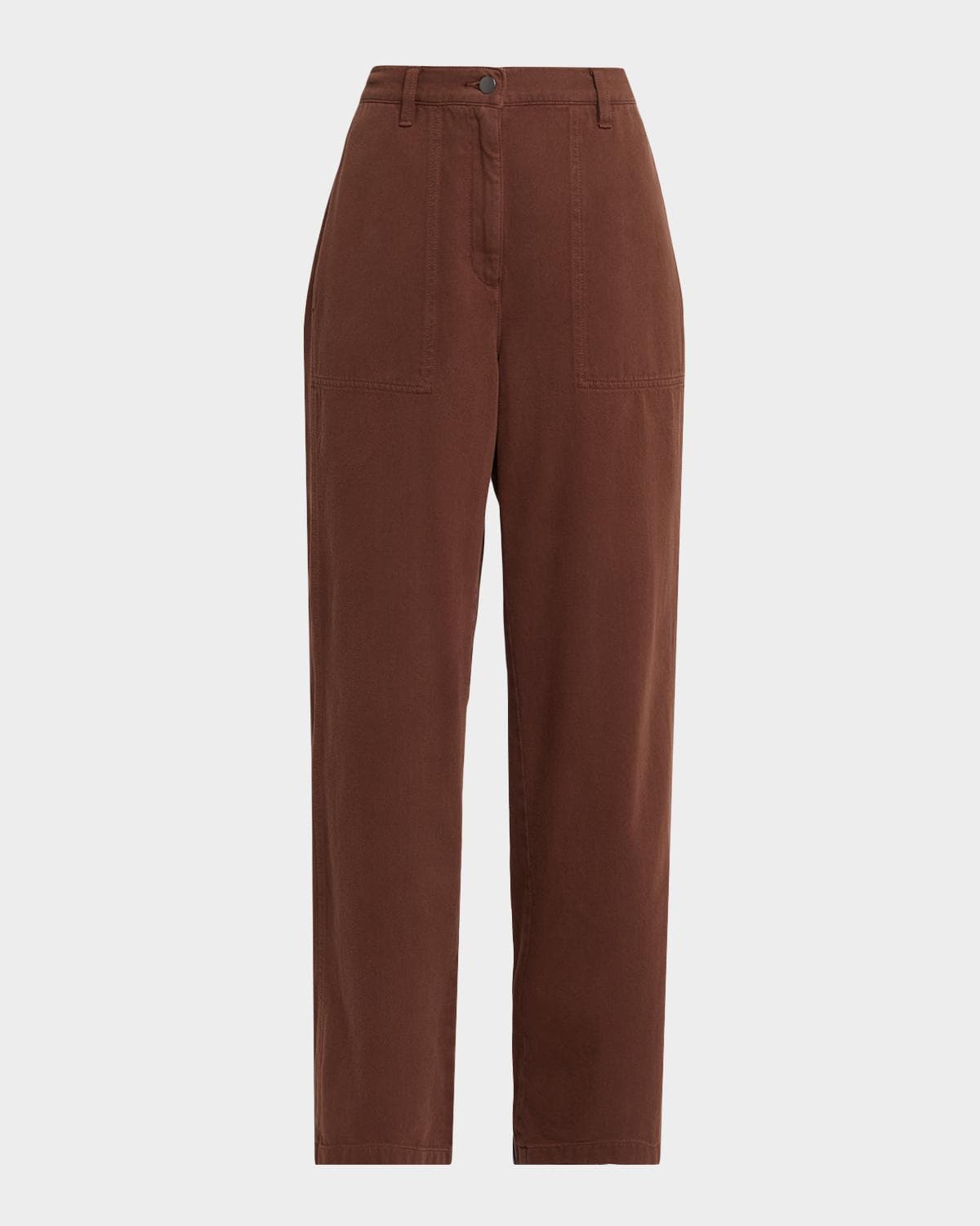 Eileen Fisher High-Waisted Organic Cotton Pants
