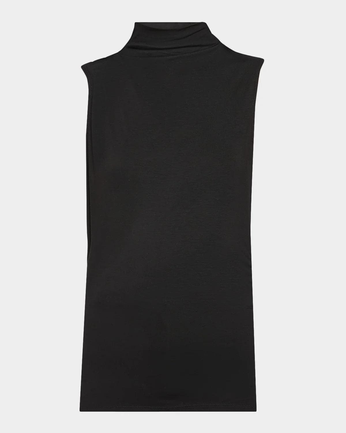 Veronica Beard Mylie Ruched Mock-Neck Top