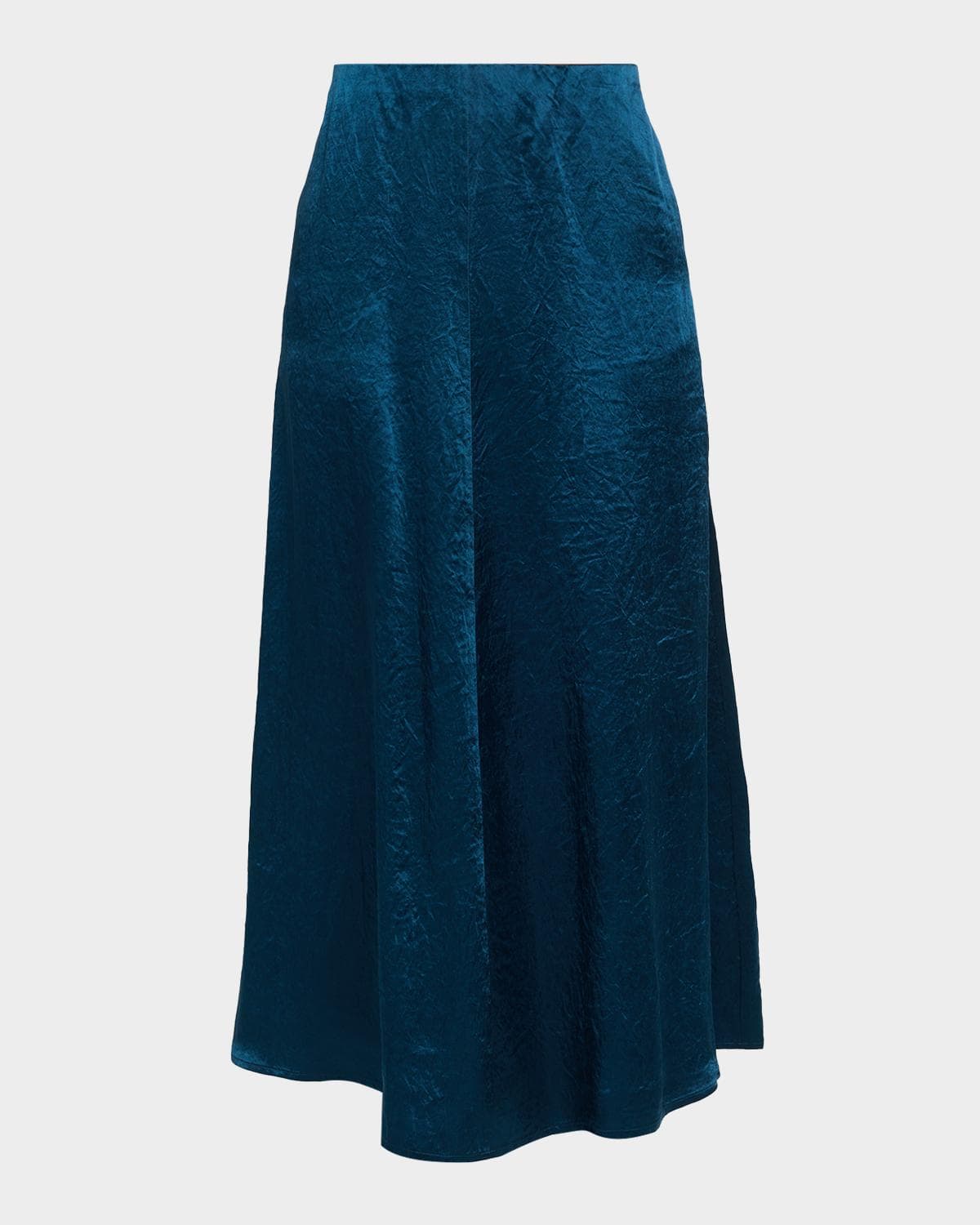 Eileen Fisher Crinkled Satin Maxi Skirt