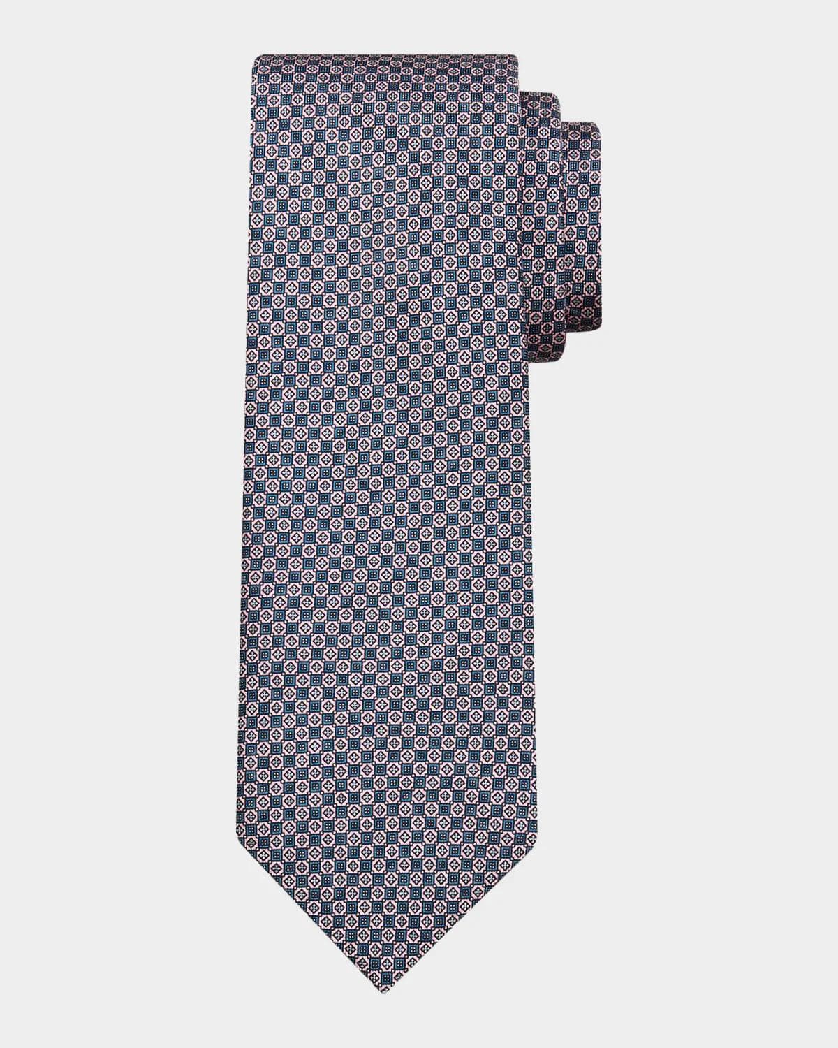 Brioni Men's Micro Motif Silk Tie