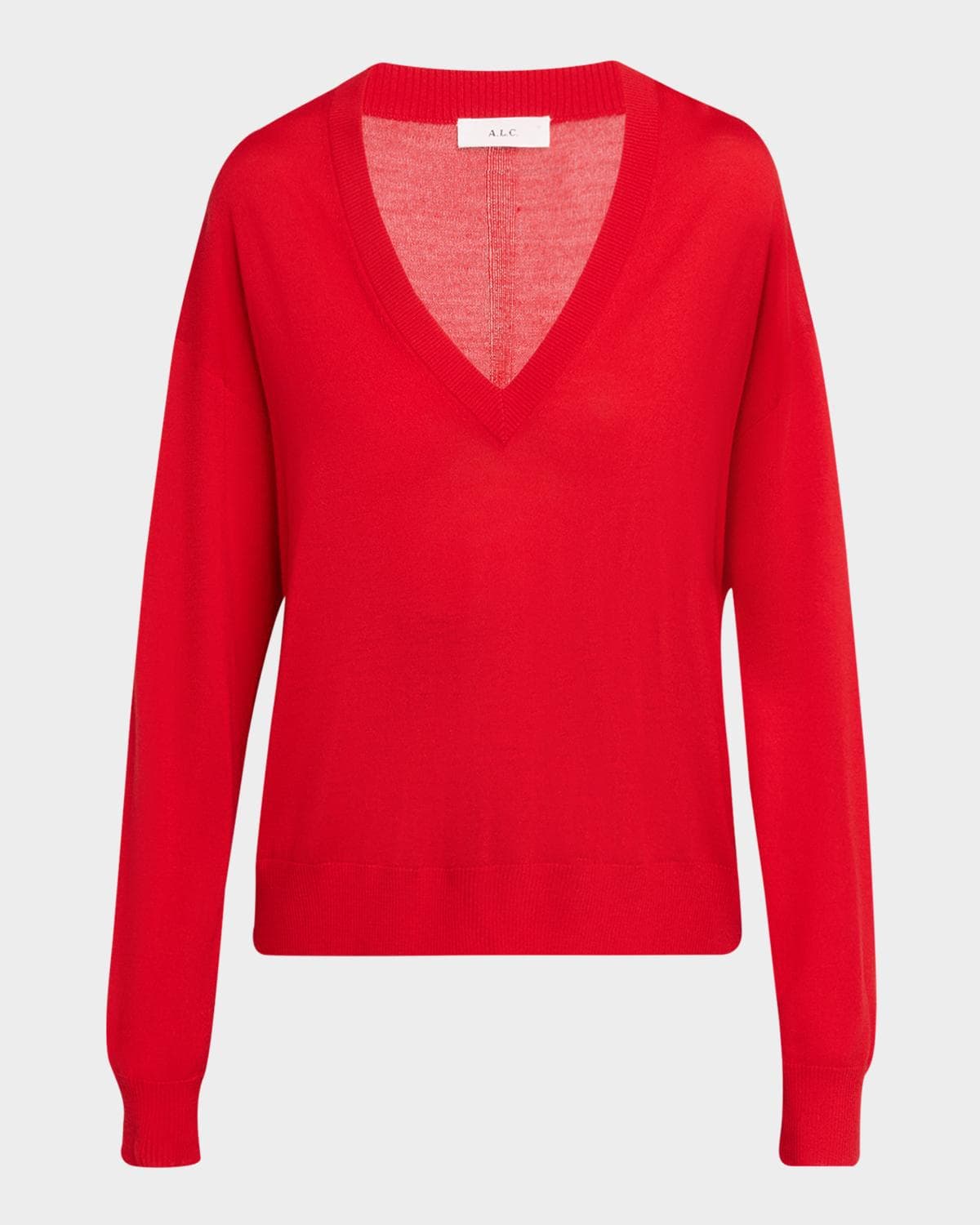 A.L.C. Nicole Wool V-Neck Sweater