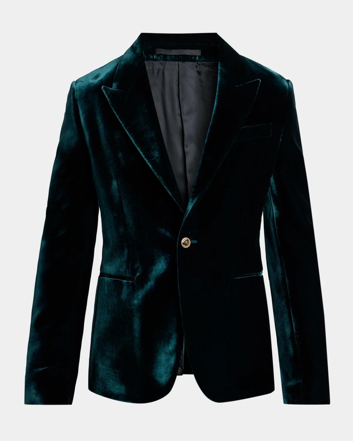 Versace Men's Peak Lapel Velvet Evening Jacket